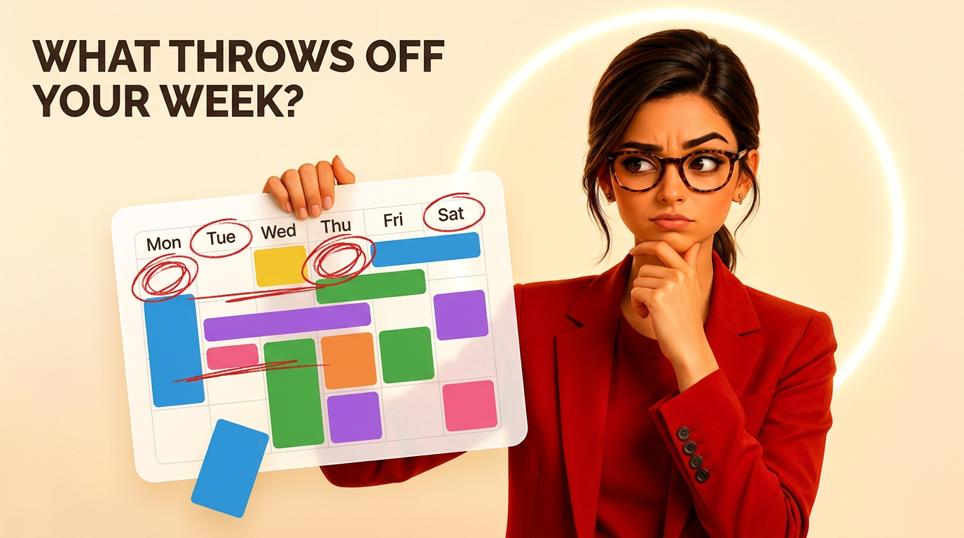 What throws off your week?