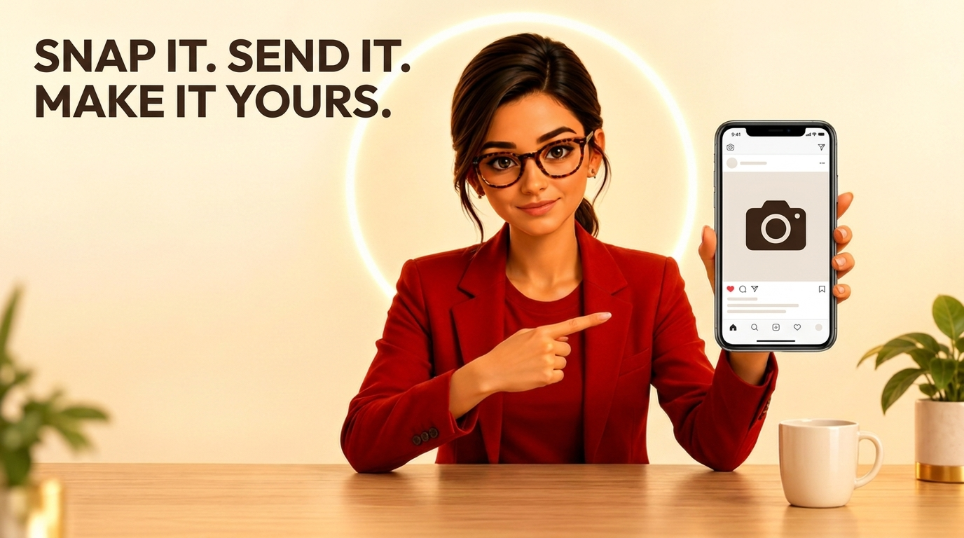 Snap it. Send it. Make it yours.