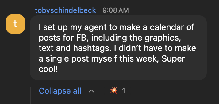 A real text from a Sabi user