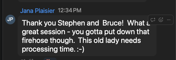 A real text from a Sabi user