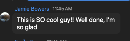 Jamie Bowers: This is SO cool guy!! Well done, I'm so glad