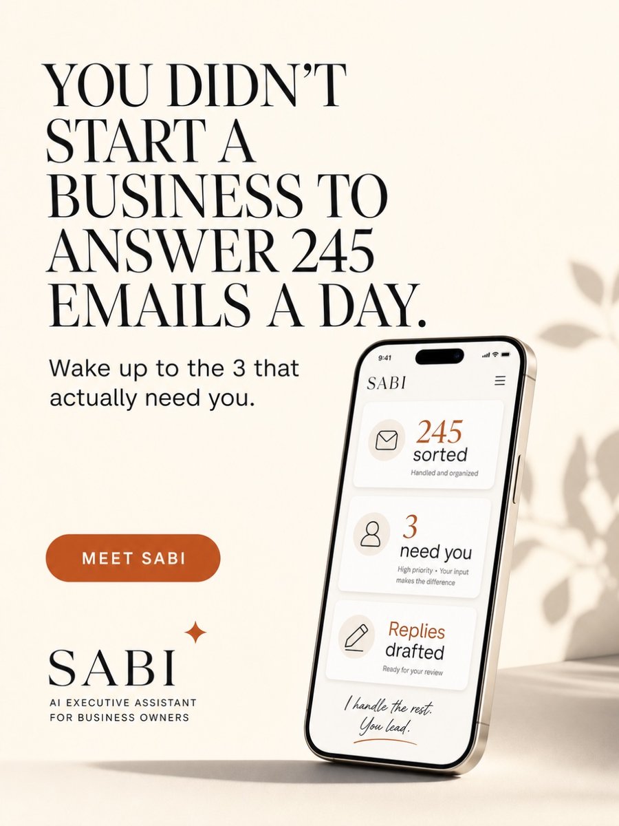 Editorial clean ad: 245 emails a day