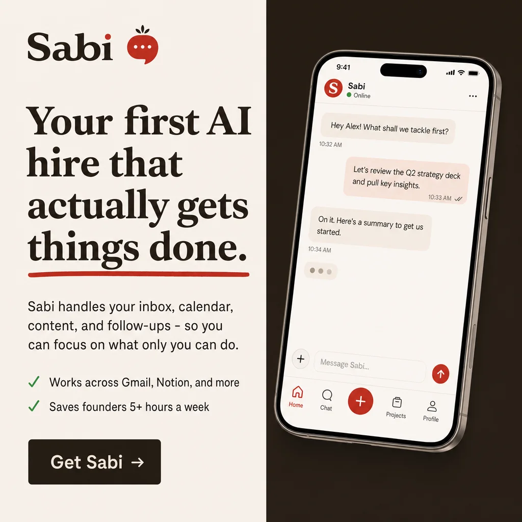 Sabi ad reading Your first AI hire that actually gets things done
